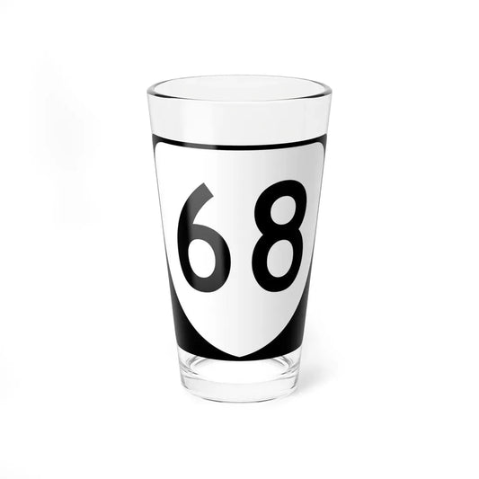 Virginia 68 (Virginia) (Road Sign) Pint Glass 16oz 16oz - Go Mug Yourself