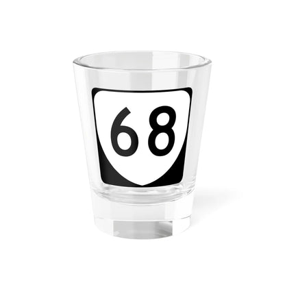 Virginia 68 (Virginia) (Road Sign) Shot Glass 1.5oz 1.5oz - Go Mug Yourself