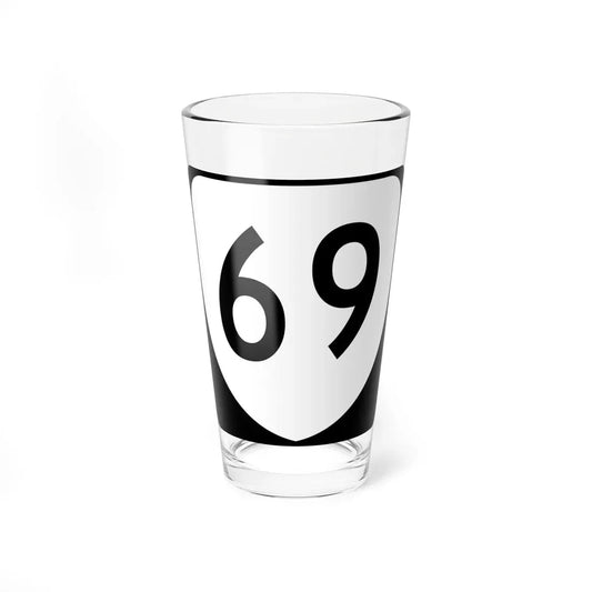 Virginia 69 (Virginia) (Road Sign) Pint Glass 16oz 16oz - Go Mug Yourself