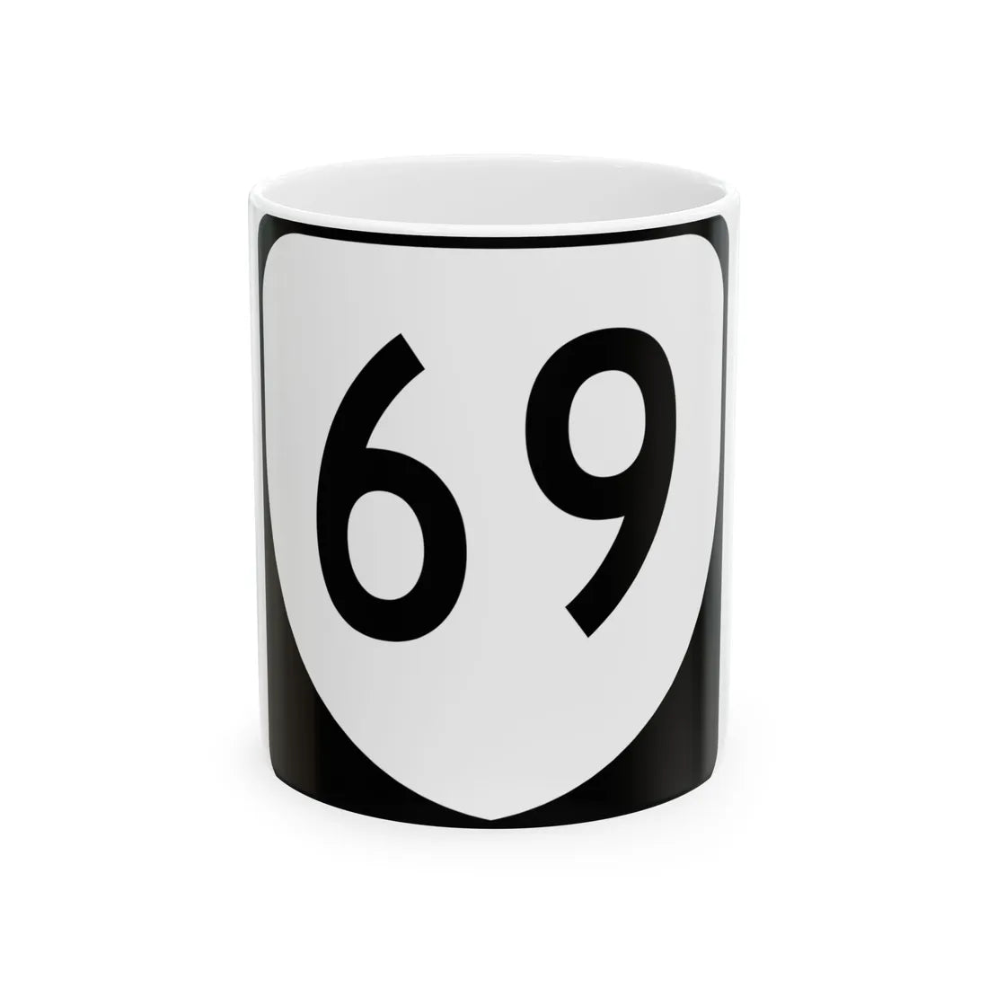 Virginia 69 (Virginia) (Road Sign) White Coffee Mug 11oz - Go Mug Yourself