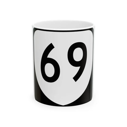 Virginia 69 (Virginia) (Road Sign) White Coffee Mug 11oz - Go Mug Yourself