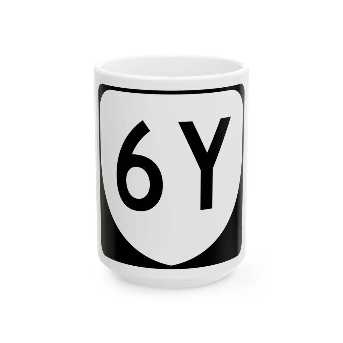 Virginia 6Y (Virginia) (Road Sign) White Coffee Mug 15oz - Go Mug Yourself
