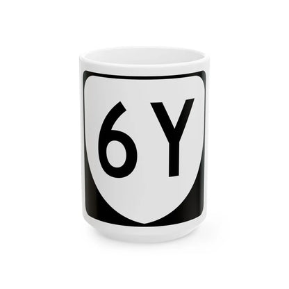 Virginia 6Y (Virginia) (Road Sign) White Coffee Mug 15oz - Go Mug Yourself