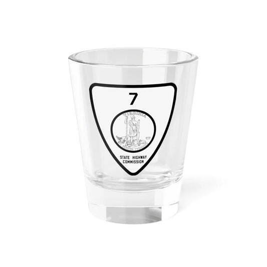 Virginia 7 1918 (Virginia) (Road Sign) Shot Glass 1.5oz 1.5oz - Go Mug Yourself