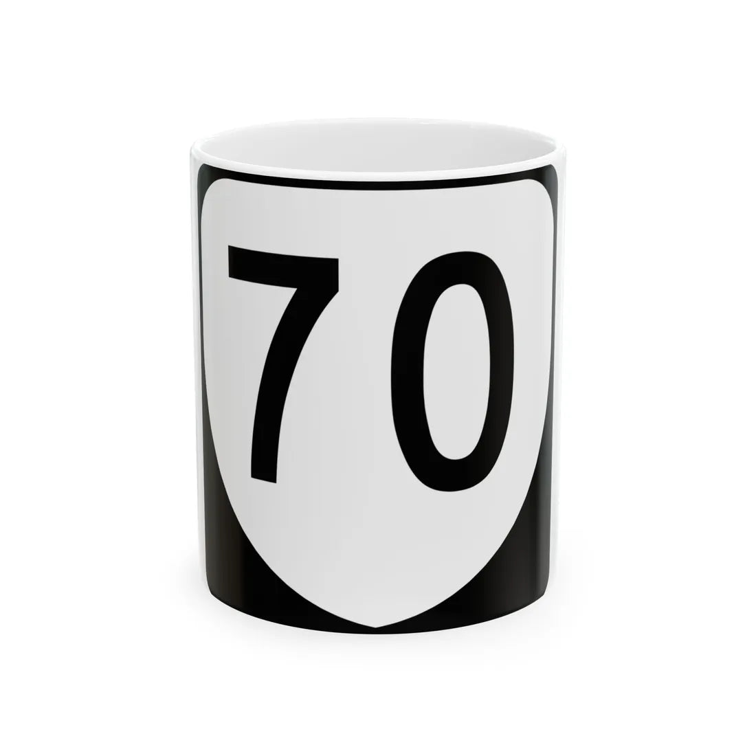 Virginia 70 (Virginia) (Road Sign) White Coffee Mug 11oz - Go Mug Yourself