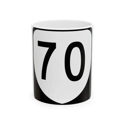 Virginia 70 (Virginia) (Road Sign) White Coffee Mug 11oz - Go Mug Yourself