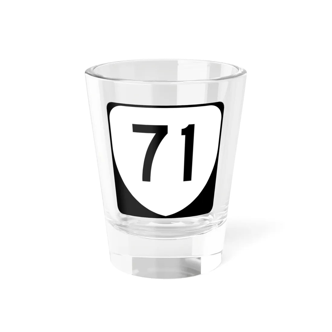Virginia 71 (Virginia) (Road Sign) Shot Glass 1.5oz 1.5oz - Go Mug Yourself