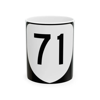 Virginia 71 (Virginia) (Road Sign) White Coffee Mug 11oz - Go Mug Yourself