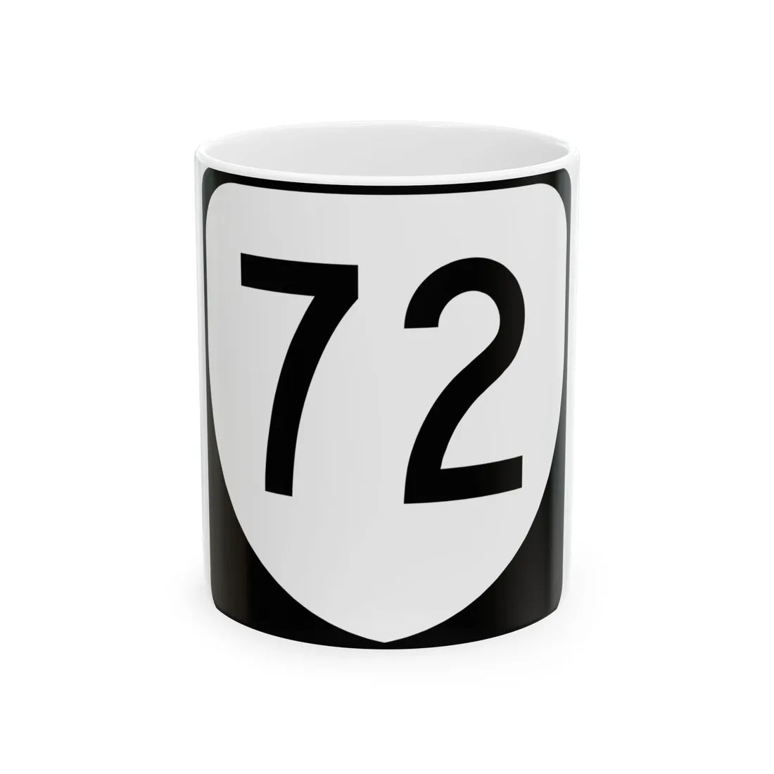 Virginia 72 (Virginia) (Road Sign) White Coffee Mug 11oz - Go Mug Yourself