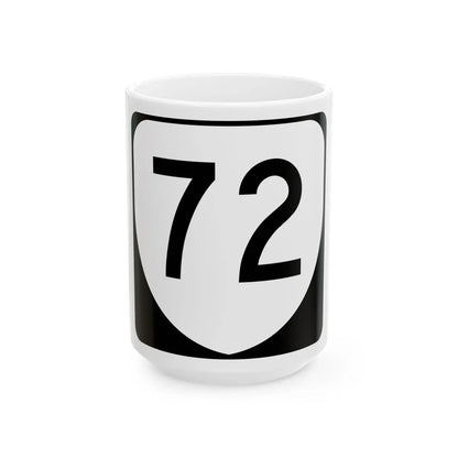 Virginia 72 (Virginia) (Road Sign) White Coffee Mug 15oz - Go Mug Yourself