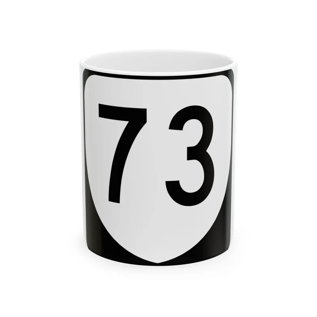 Virginia 73 (Virginia) (Road Sign) White Coffee Mug 11oz - Go Mug Yourself