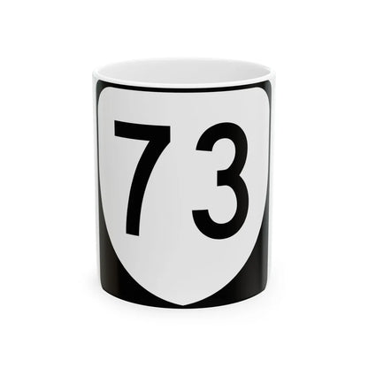 Virginia 73 (Virginia) (Road Sign) White Coffee Mug 11oz - Go Mug Yourself