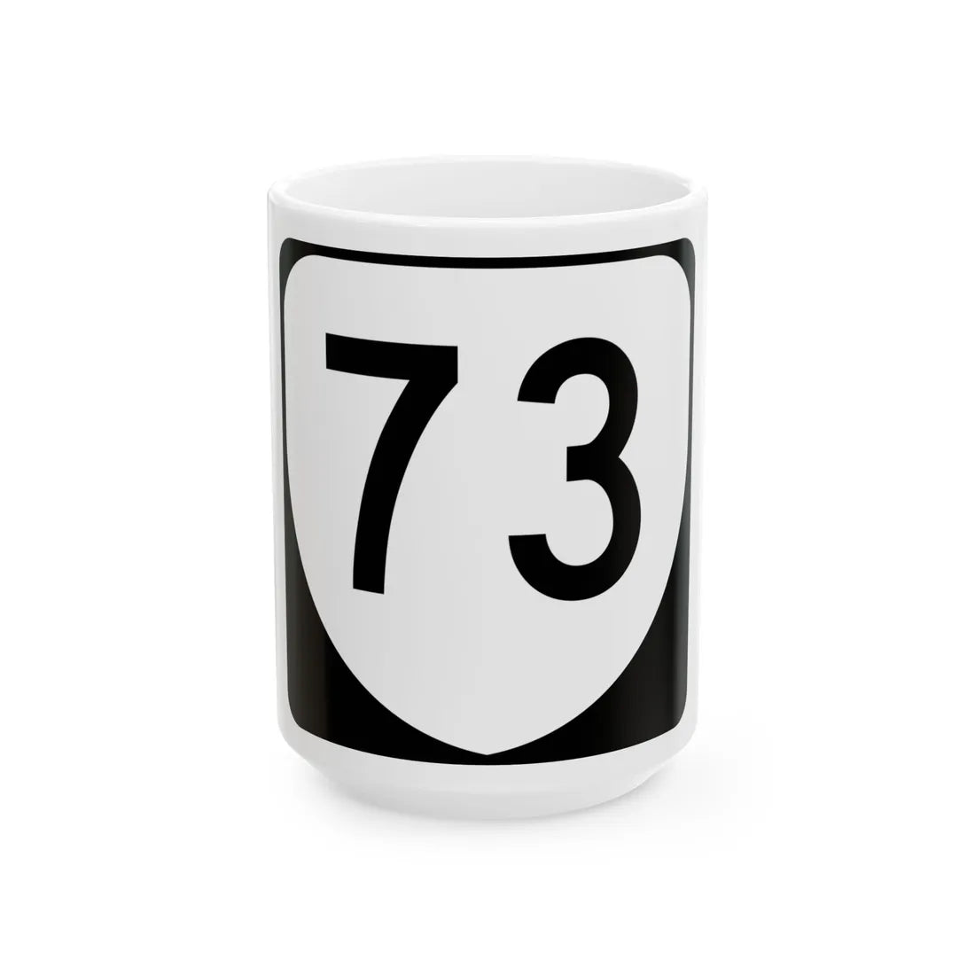 Virginia 73 (Virginia) (Road Sign) White Coffee Mug 15oz - Go Mug Yourself