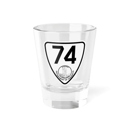 Virginia 74 1924 (Virginia) (Road Sign) Shot Glass 1.5oz 1.5oz - Go Mug Yourself
