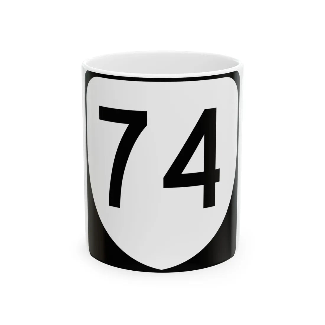 Virginia 74 (Virginia) (Road Sign) White Coffee Mug 11oz - Go Mug Yourself