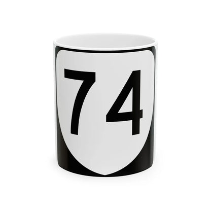 Virginia 74 (Virginia) (Road Sign) White Coffee Mug 11oz - Go Mug Yourself