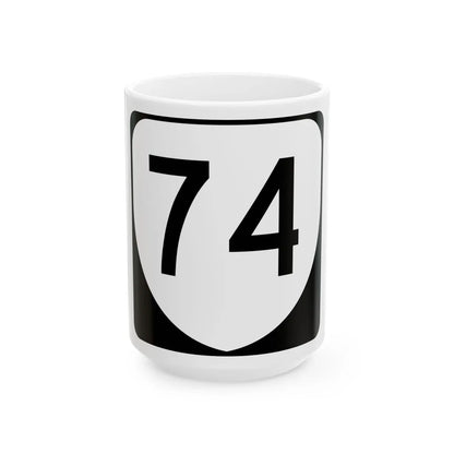 Virginia 74 (Virginia) (Road Sign) White Coffee Mug 15oz - Go Mug Yourself