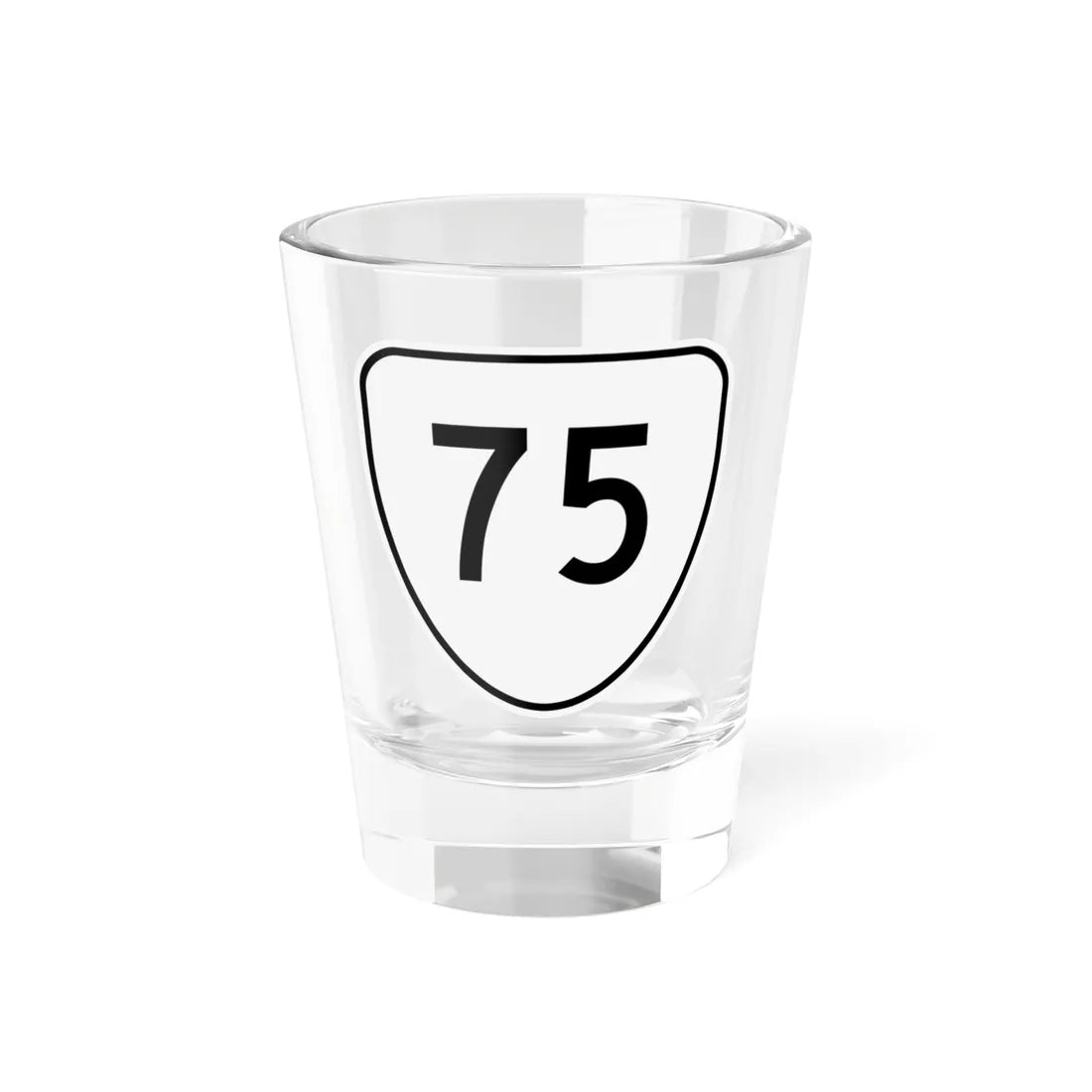 Virginia 75 1956 (Virginia) (Road Sign) Shot Glass 1.5oz 1.5oz - Go Mug Yourself