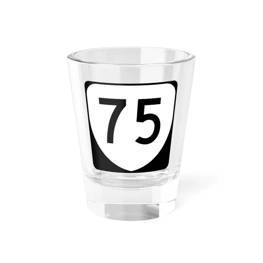 Virginia 75 (Virginia) (Road Sign) Shot Glass 1.5oz 1.5oz - Go Mug Yourself