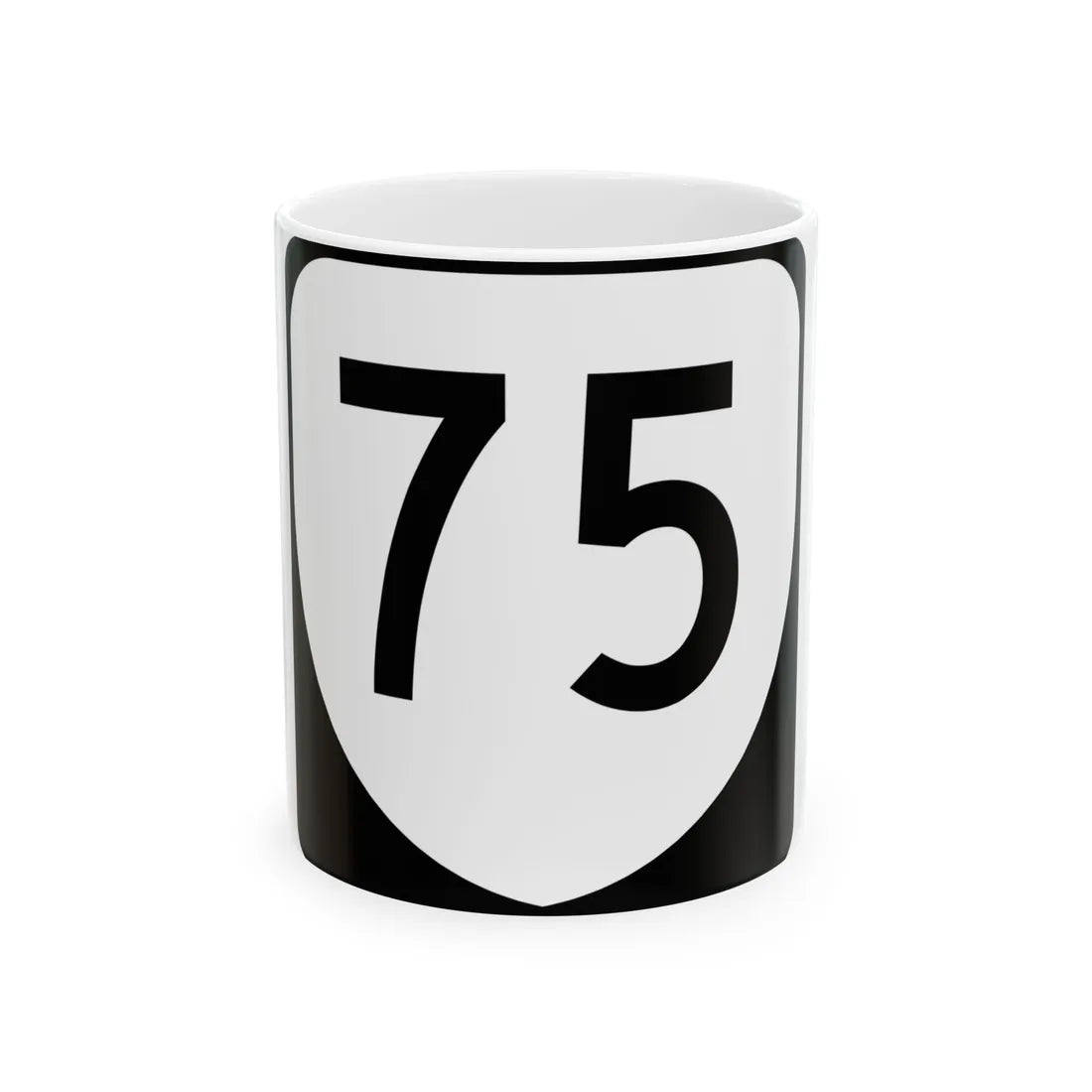 Virginia 75 (Virginia) (Road Sign) White Coffee Mug 11oz - Go Mug Yourself