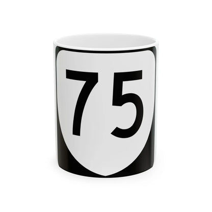 Virginia 75 (Virginia) (Road Sign) White Coffee Mug 11oz - Go Mug Yourself