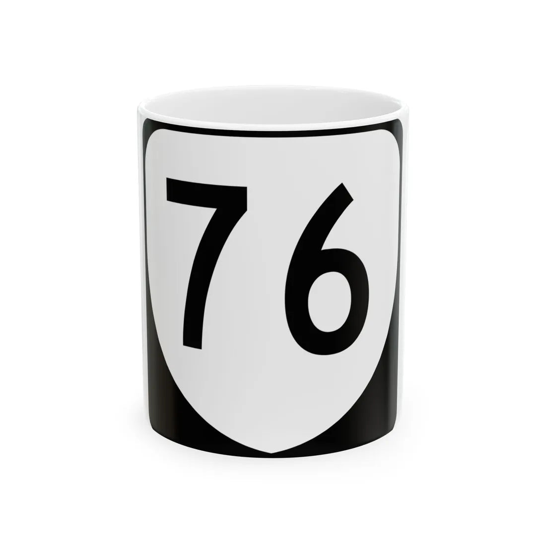 Virginia 76 (Virginia) (Road Sign) White Coffee Mug 11oz - Go Mug Yourself