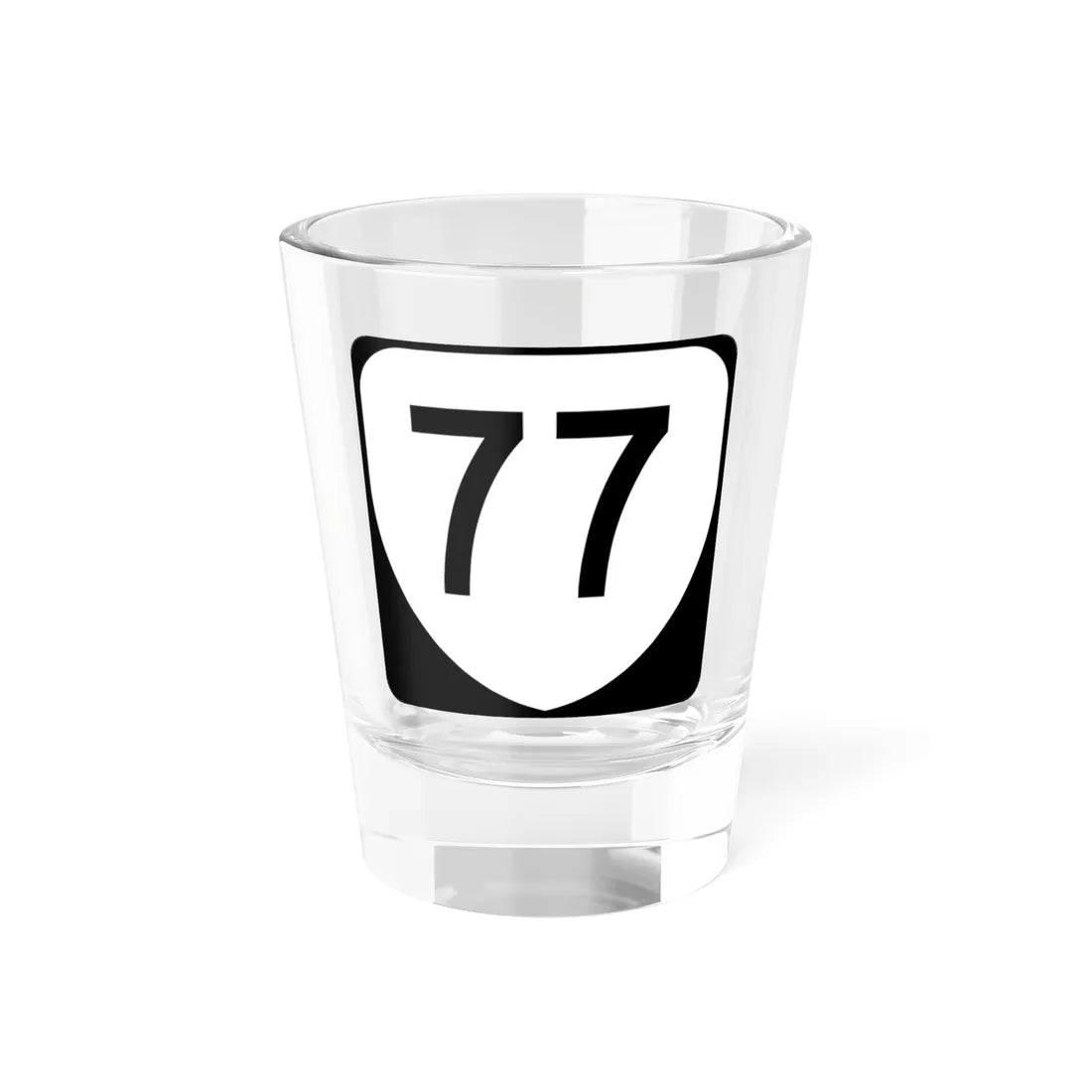 Virginia 77 (Virginia) (Road Sign) Shot Glass 1.5oz 1.5oz - Go Mug Yourself