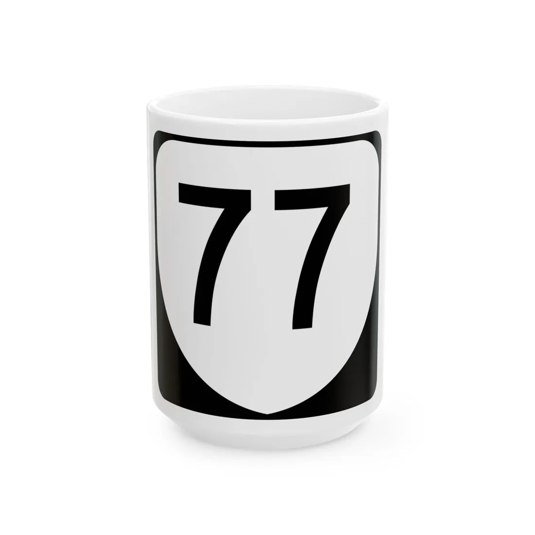 Virginia 77 (Virginia) (Road Sign) White Coffee Mug 15oz - Go Mug Yourself