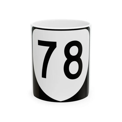 Virginia 78 (Virginia) (Road Sign) White Coffee Mug 11oz - Go Mug Yourself