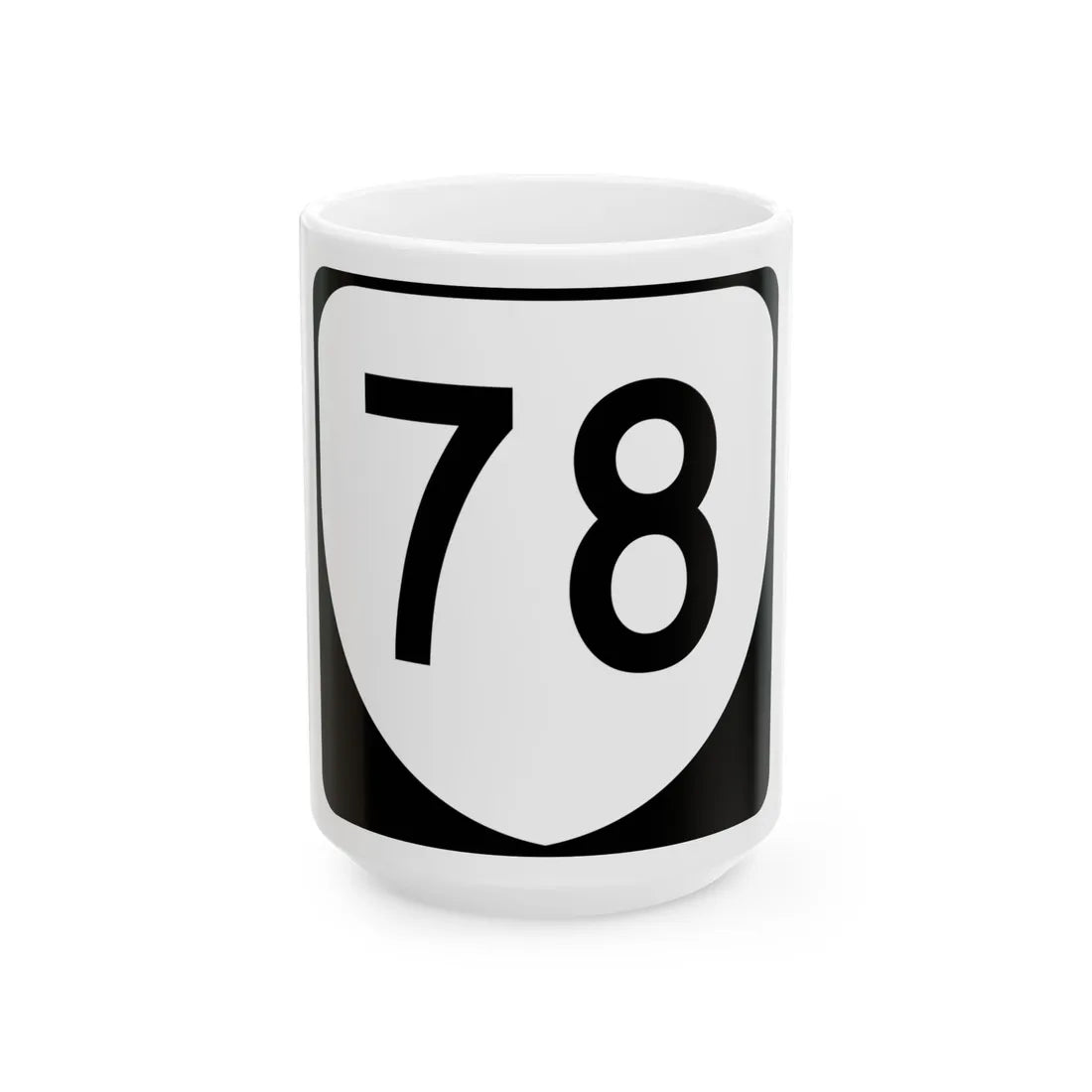 Virginia 78 (Virginia) (Road Sign) White Coffee Mug 15oz - Go Mug Yourself
