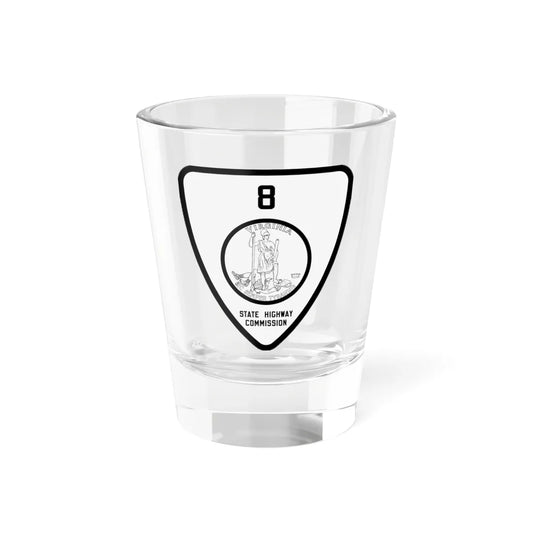 Virginia 8 1918 (Virginia) (Road Sign) Shot Glass 1.5oz 1.5oz - Go Mug Yourself