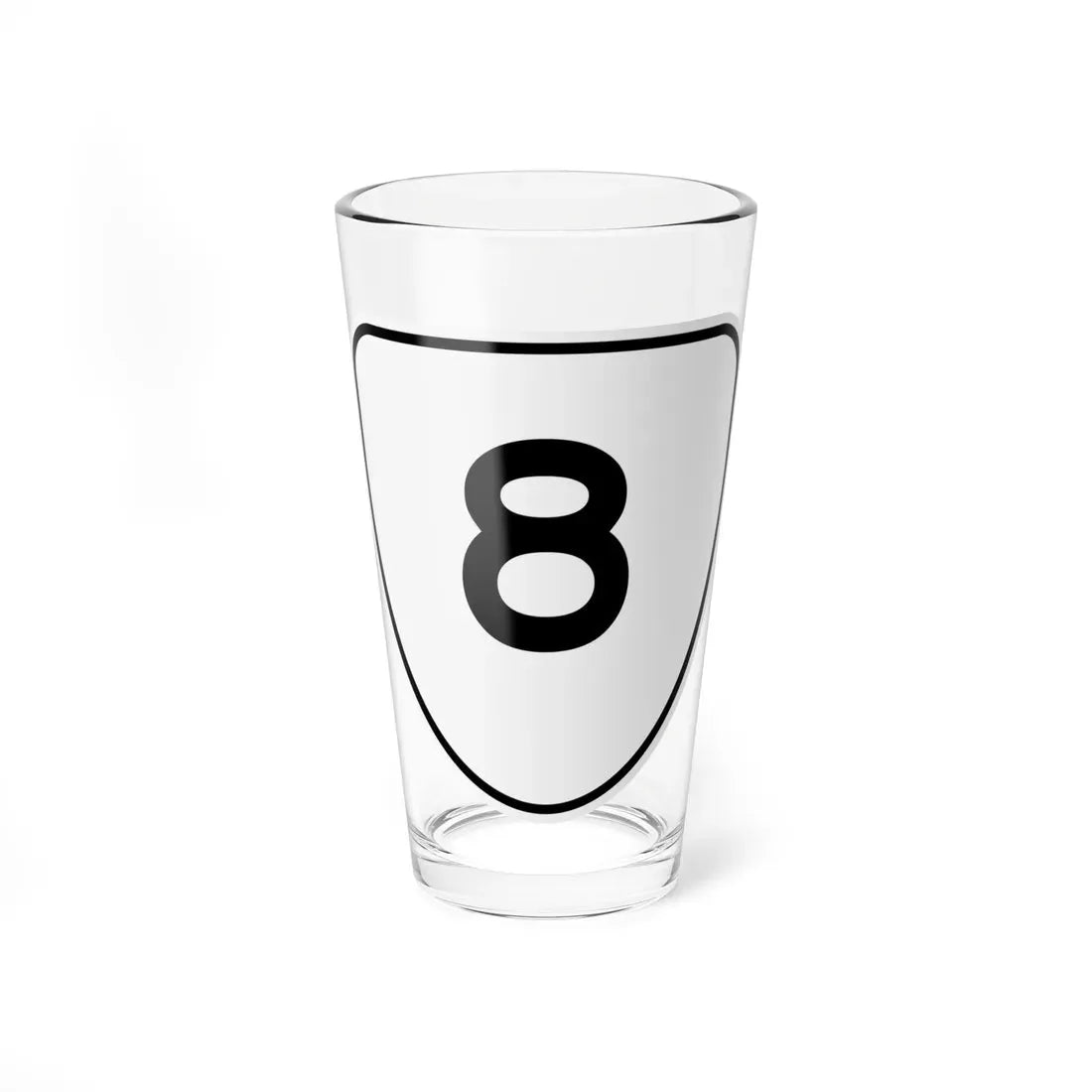 Virginia 8 1956 (Virginia) (Road Sign) Pint Glass 16oz 16oz - Go Mug Yourself