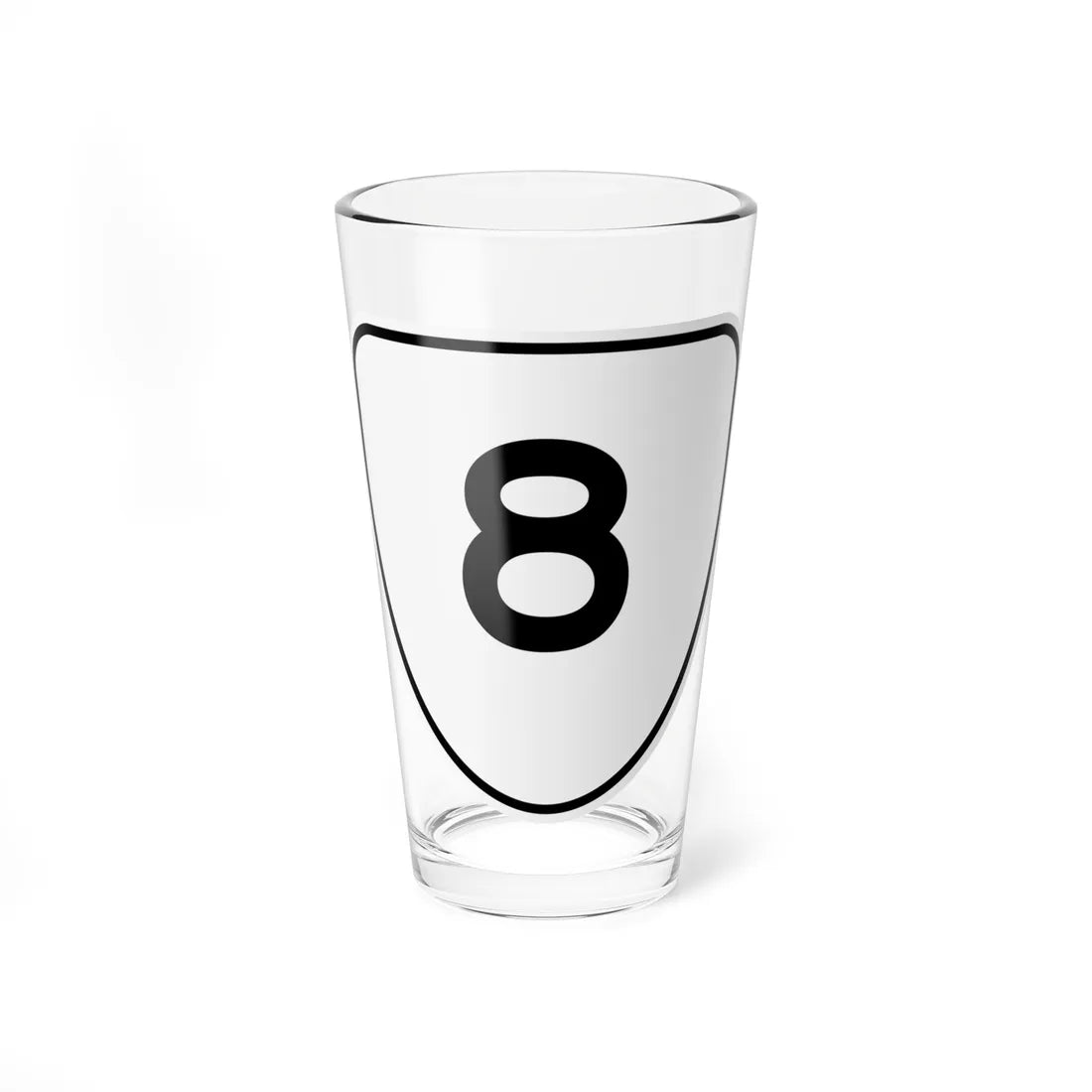 Virginia 8 1956 (Virginia) (Road Sign) Pint Glss 16oz 16oz - Go Mug Yourself