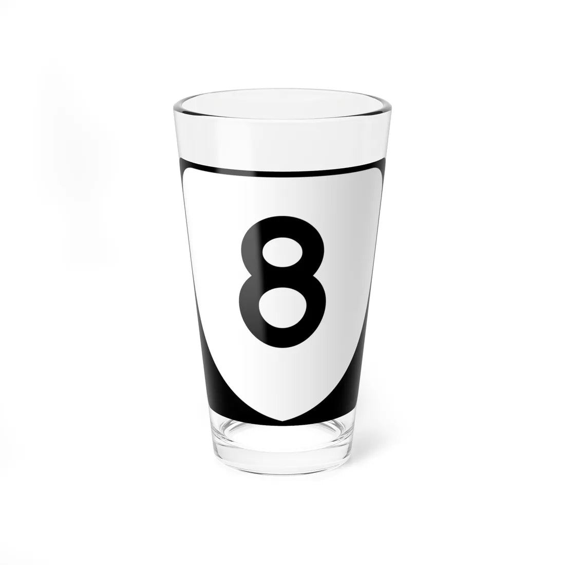 Virginia 8 (Virginia) (Road Sign) Pint Glss 16oz 16oz - Go Mug Yourself