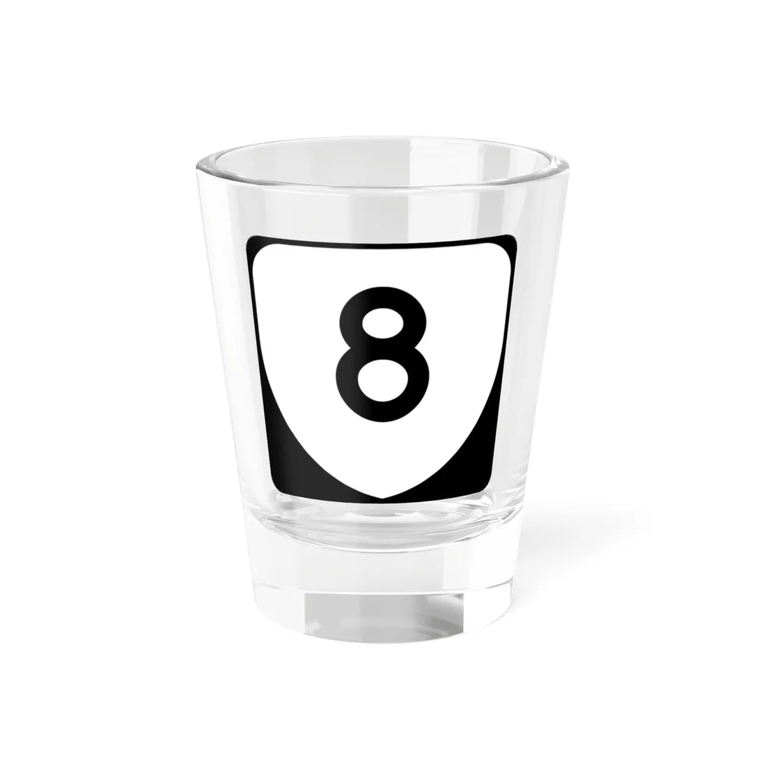 Virginia 8 (Virginia) (Road Sign) Shot Glass 1.5oz 1.5oz - Go Mug Yourself