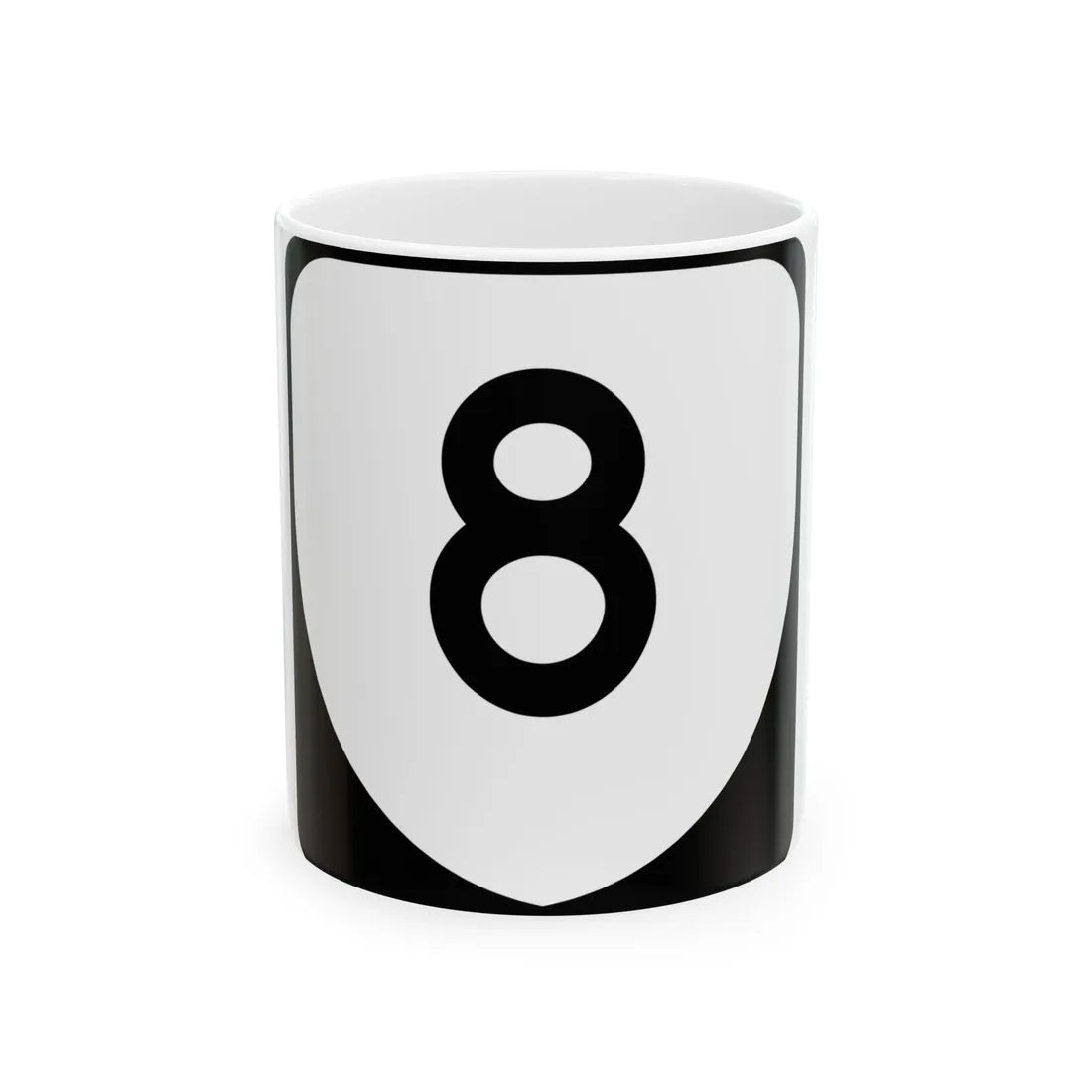 Virginia 8 (Virginia) (Road Sign) White Coffee Mug 11oz - Go Mug Yourself
