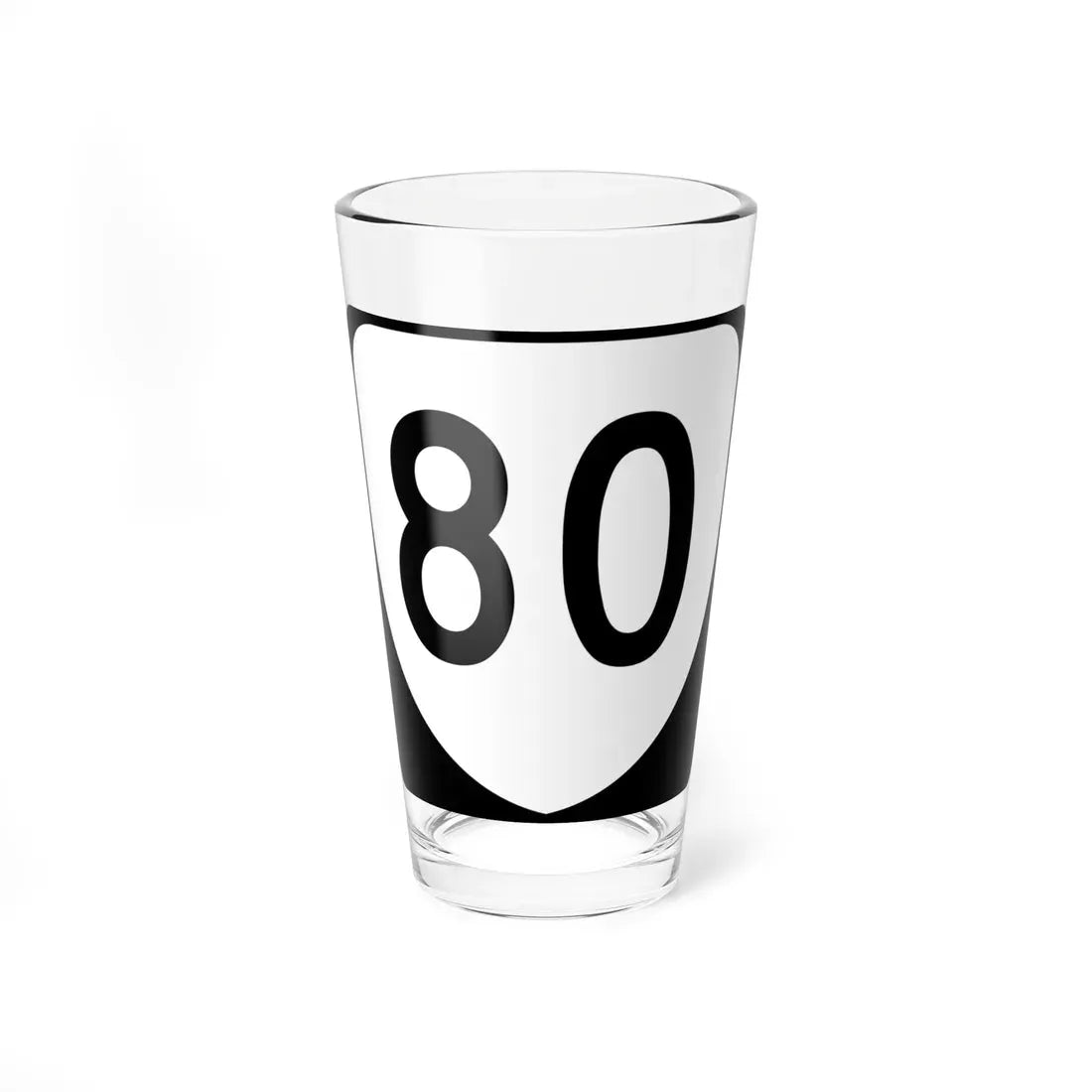 Virginia 80 (Virginia) (Road Sign) Pint Glass 16oz 16oz - Go Mug Yourself