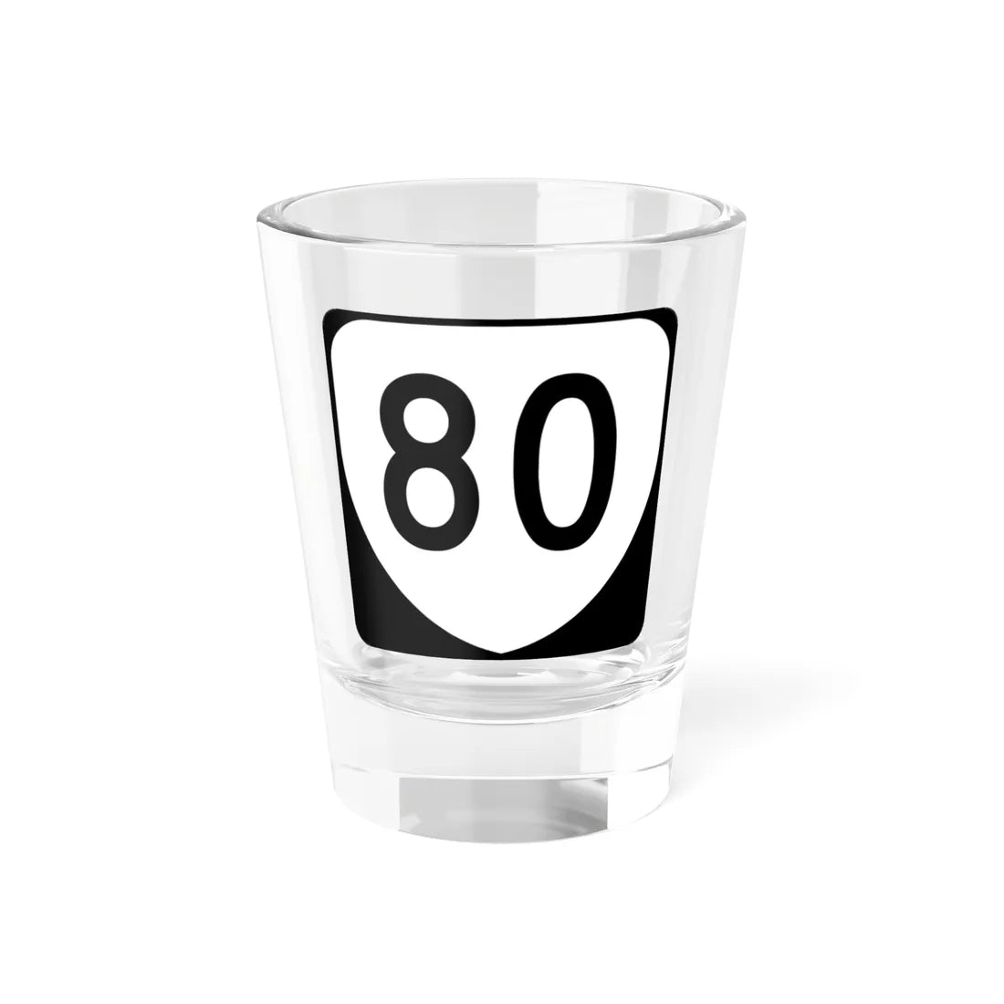 Virginia 80 (Virginia) (Road Sign) Shot Glass 1.5oz 1.5oz - Go Mug Yourself