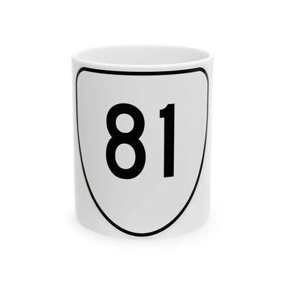 Virginia 81 1956 (Virginia) (Road Sign) White Coffee Mug 11oz - Go Mug Yourself