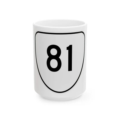 Virginia 81 1956 (Virginia) (Road Sign) White Coffee Mug 15oz - Go Mug Yourself
