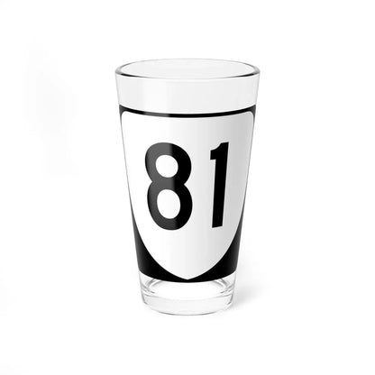 Virginia 81 (Virginia) (Road Sign) Pint Glass 16oz 16oz - Go Mug Yourself