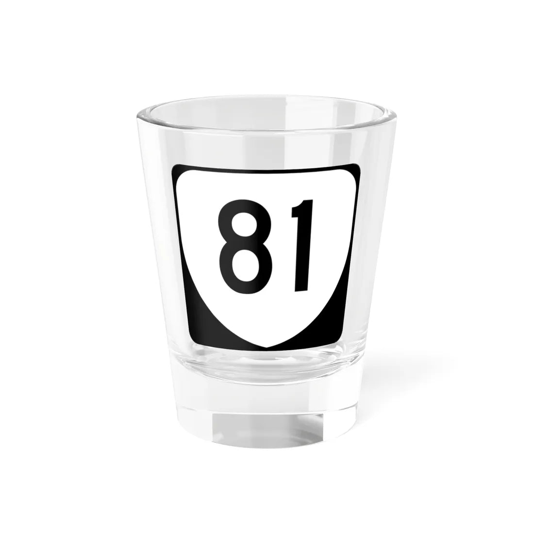 Virginia 81 (Virginia) (Road Sign) Shot Glass 1.5oz 1.5oz - Go Mug Yourself