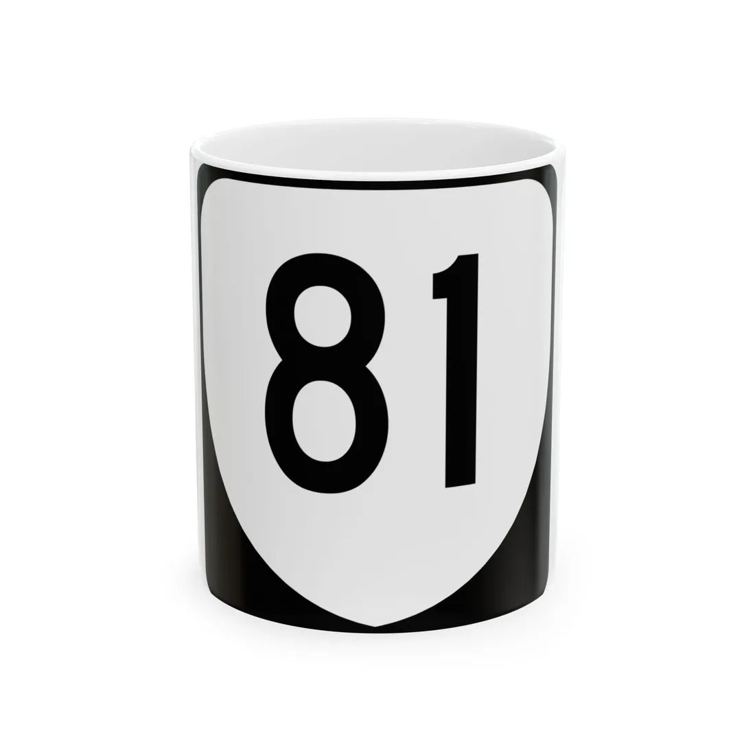 Virginia 81 (Virginia) (Road Sign) White Coffee Mug 11oz - Go Mug Yourself