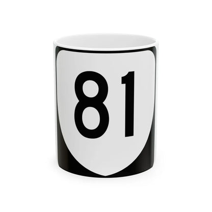 Virginia 81 (Virginia) (Road Sign) White Coffee Mug 11oz - Go Mug Yourself