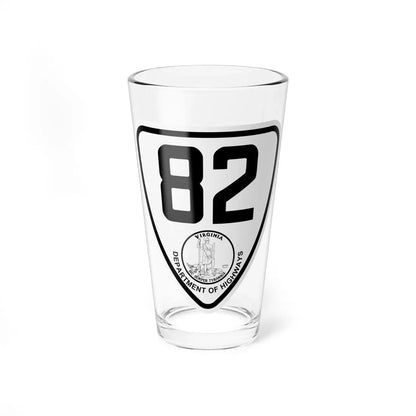 Virginia 82 1924 (Virginia) (Road Sign) Pint Glass 16oz 16oz - Go Mug Yourself