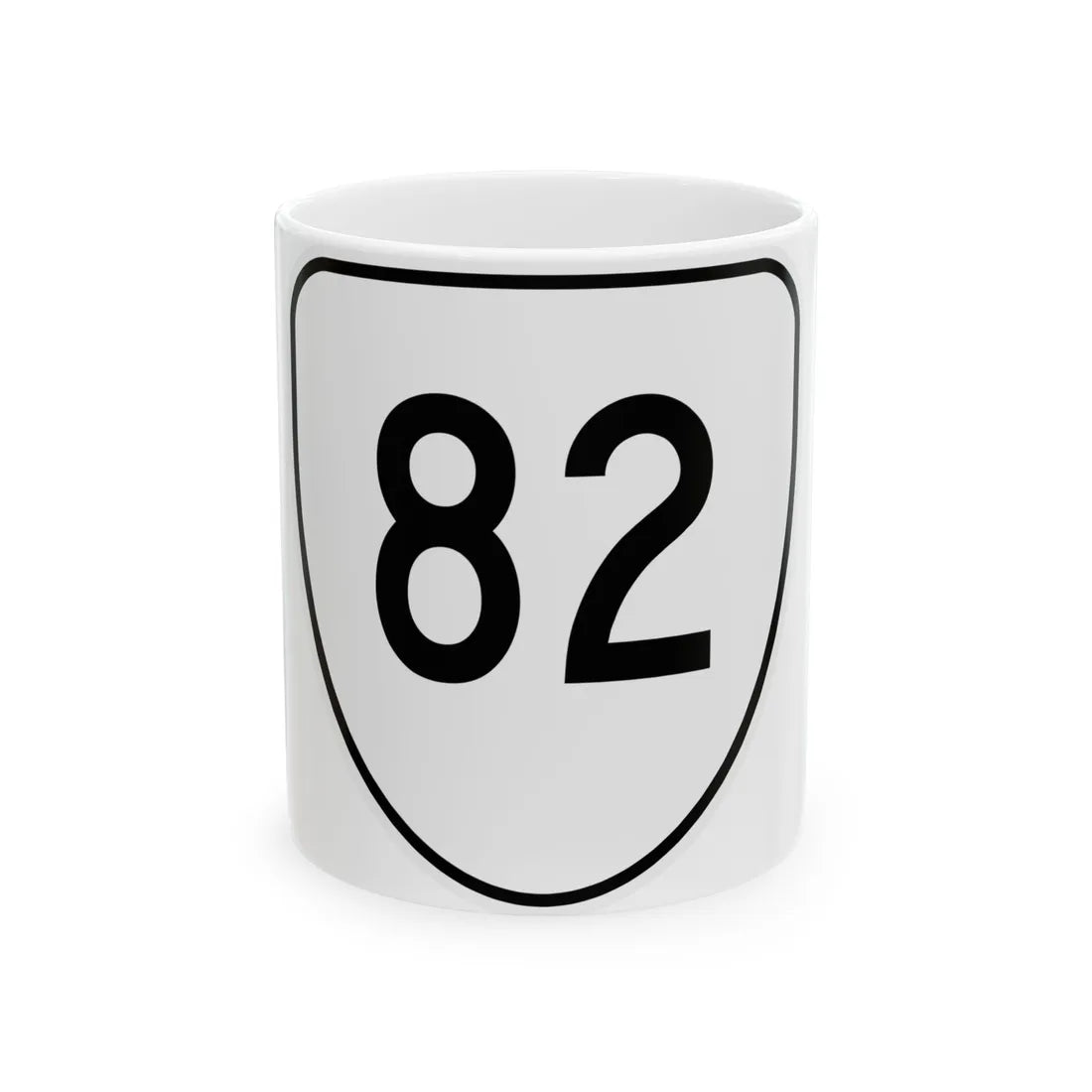 Virginia 82 1956 (Virginia) (Road Sign) White Coffee Mug 11oz - Go Mug Yourself