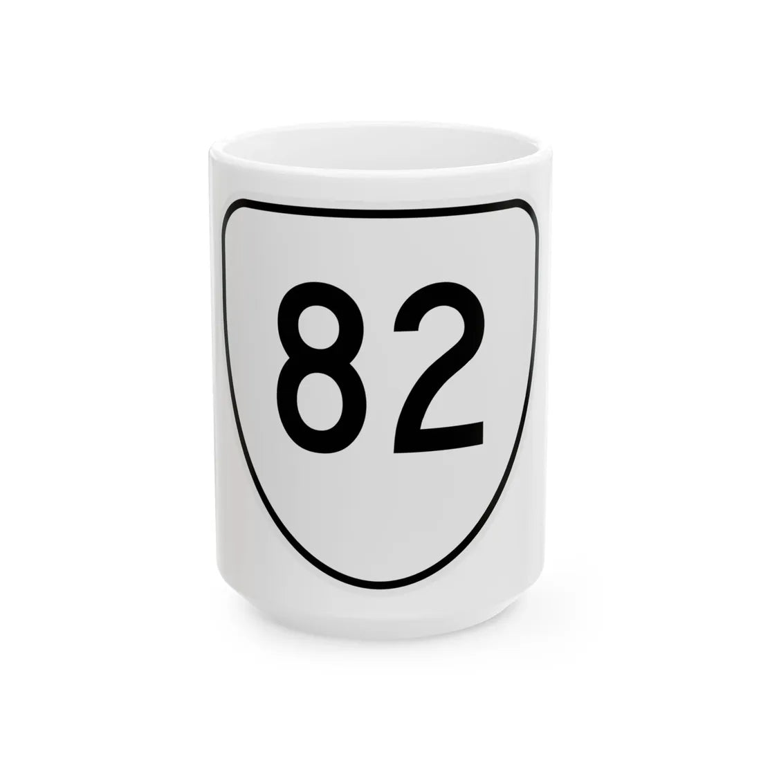 Virginia 82 1956 (Virginia) (Road Sign) White Coffee Mug 15oz - Go Mug Yourself