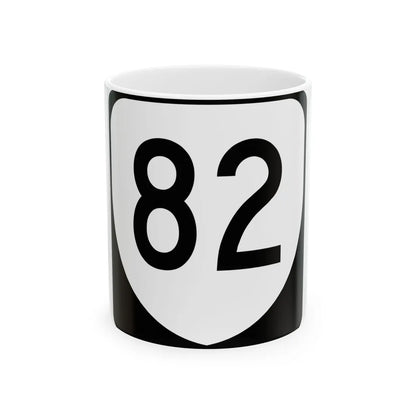 Virginia 82 (Virginia) (Road Sign) White Coffee Mug 11oz - Go Mug Yourself