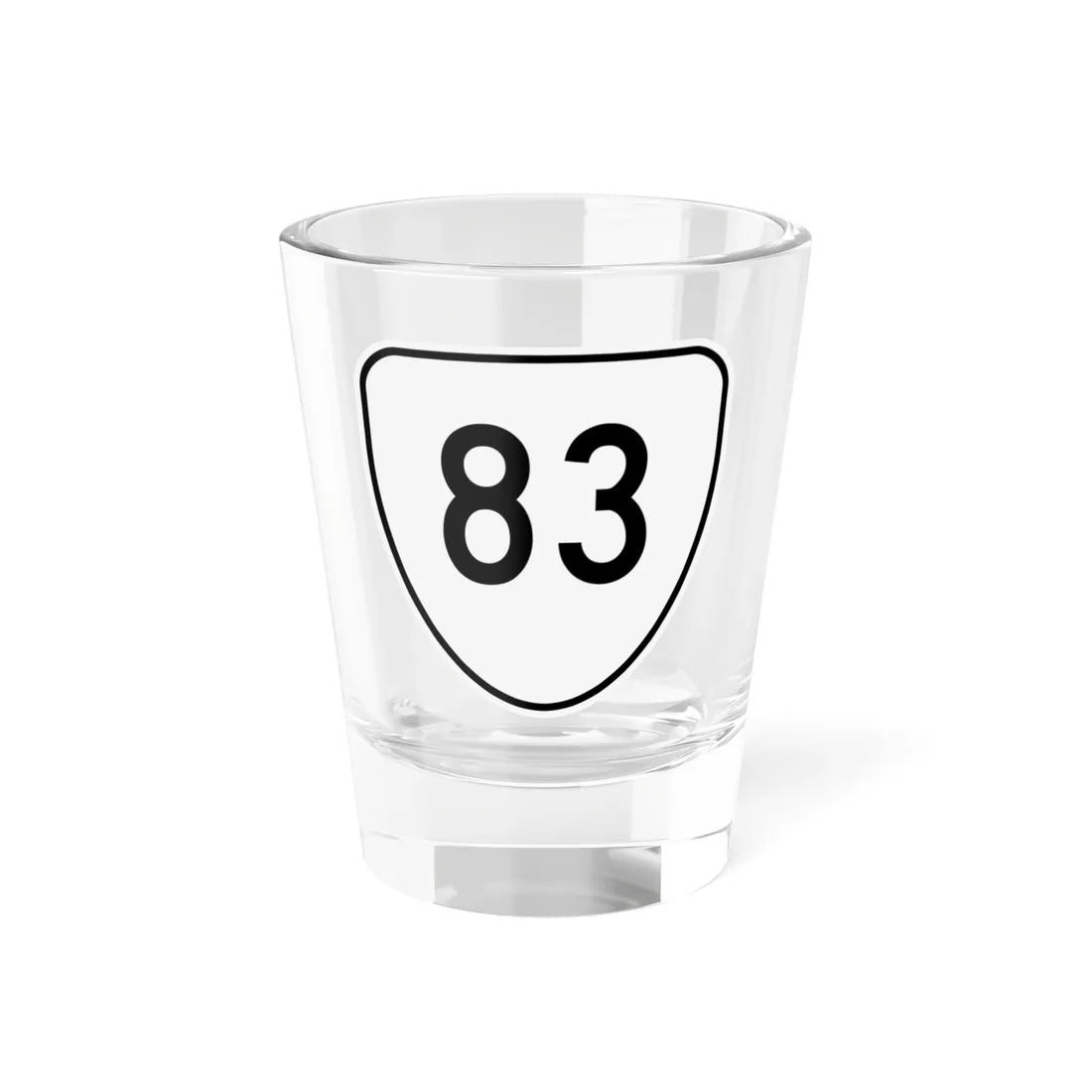 Virginia 83 1956 (Virginia) (Road Sign) Shot Glass 1.5oz 1.5oz - Go Mug Yourself