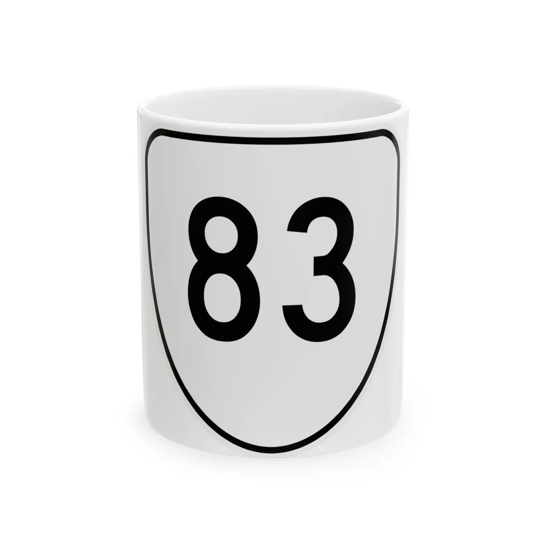 Virginia 83 1956 (Virginia) (Road Sign) White Coffee Mug 11oz - Go Mug Yourself